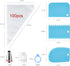 Piping Bags and Tips Set, Cakes Decorating Supplies Kit with 100pcs 12 Inch Pastry Bags, 16 Piping Tips, 3 Cake Scraper, 2 Couplers, 2 Bag Ties, S...
