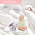 Elephant Newborn Baby Monthly Milestone Blanket Baby Blanket Organic Plush Fleece Photography Background Prop for Boy Girl Gift Soft Flannel Blank...