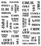 Craft Room Organization Labels Paper Sticker - 2 Sheets - 5 x 12 Inches...
