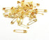1000 pcs Exquisite Small 19mm Gold Tone Metal Clothing Accessories Trimming Fastening Safety Pins (Gold, 1000pcs)...