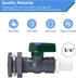 Rain Barrel Spigot Kit, PVC Water Barrel Diverter Kit with Bulkhead Fitting Hose Faucet Adapter and Thread Seal Tape For Water Tanks, Aquariums, T...