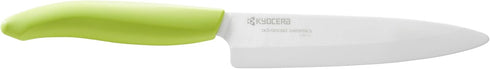 Kyocera Advanced Ceramic Revolution Series 3-inch Paring Knife, Green Handle, White Blade...