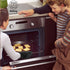 Heat Resistant BBQ Gloves for Hot Temperature Cooking, Barbecue Grilling or Baking Bread Pizza, Safe Oven Mittens with Fingers...