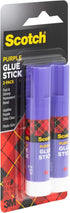Scotch Purple Glue Stick 6108-2N – .28 Ounce, Acid-Free, Non-Toxic, Dries Clear, Ideal for Paper and Fabric Projects, 2-Pack...