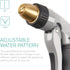 Navaris Garden Hose Nozzle Spray - High Pressure Metal Water Gun Sprinkler with Ergonomic Trigger for Lawn, Gardening, Car Washing, Watering Plant...