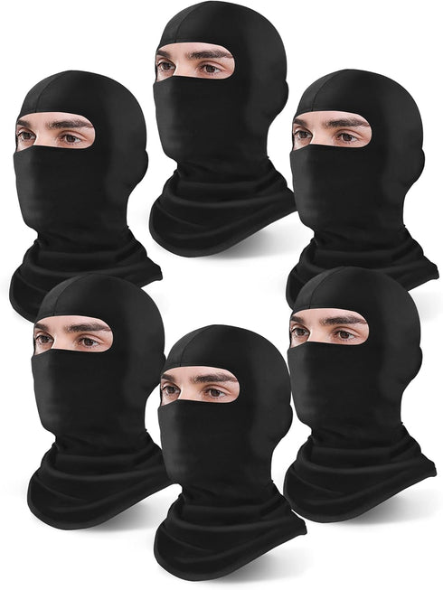 Xeoxarel 6 Pieces Balaclava Face Mask, Summer Cooling Neck Gaiter, UV Protector Motorcycle Ski Scarf for Men/Women...