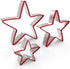 Star Cookie Cutters Set 3pcs Stainless Steel,Food Grade Large & Mini Star Cookie Cutter for Pressing cookie, sandwich and bread...