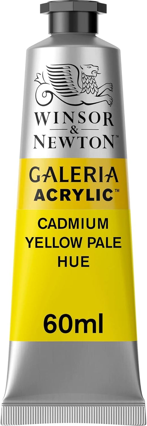 Winsor & Newton Galeria Acrylic Color, 60ml (2-oz) Tube, Cadmium Yellow Pale Hue...