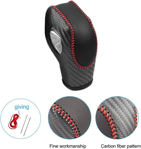 Rim for Ford Fusion EcoSport Escape Focus Transit C-Max Energi Wagon Edge Fiesta Accessories Leather Auto Gear Shift Knob Cover Protector Trim Cap...