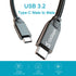 USB C to USB C 3.1 Cable 3.3FT, 10Gbps USB 3.1 Gen 2 Cable, 4K@60Hz Monitor Cord and 100W Fast Charging with E-Mark for Thunderbolt 3/4, MacBook P...