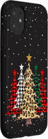 iPhone 11 Merry Christmas Trees with Buffalo Plaid & Leopard Design Case...