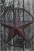 Rustic Western Texas Star Wooden Barn Country Light Switch Cover No Device Wall Plate Decorative 1 Gang Blank Switchplate Electrical Faceplate for...