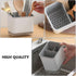 Utensil Holder, Kitchen Utensil Organizer Sponge Holder, Kitchen Sink Caddy with Drain Tray for Chopsticks, Spoon, Fork, Brush (Gray)...