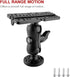 CALIDAKA Fish Finder Mount Base, Ball-Mount Fish Finder Mount, 360 Degree Rotation Fish Finder Holder, Universal Marine Electronic Fish Finder Mou...