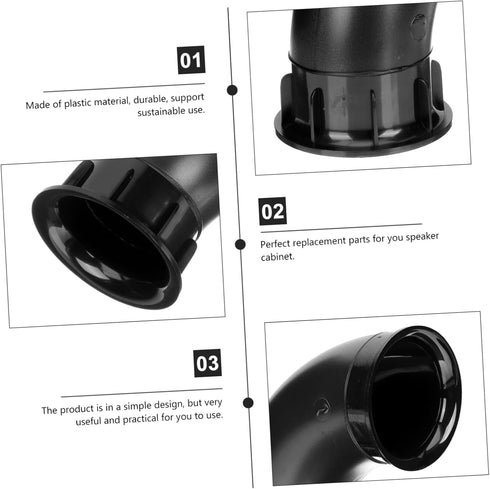 2Pcs Airway bass Speakers Speaker Vent Speaker Tube Household Socket Trumpet Sound Hole Port Tube Home Speaker Port Tube Portable......
