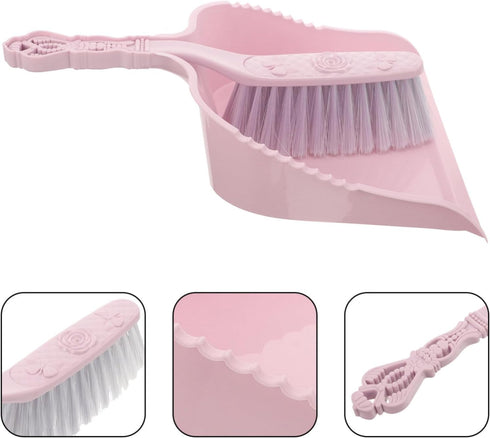 Hemoton 1 Set Mini Broom Cleaning Brush Set Mini Cleaning Broom Desk Cleaning Broom Household Cleaning Dustpan Household Supplies Desktop Cleaning...