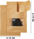 Homtable 100 Pieces Small Coin Envelopes Seed Bags 3x4 Mini Parts Small Storage Pouches Envelopes Brown for Garden, Office or Wedding Gift Packagi...
