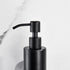 BATHSIR Matte Black Soap Dispenser, Refillable Shower Soap Dispenser Wall Mounted, Stainless Steel Clear Hand Soap Dispenser with Pump for Bathroo...