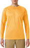 Men's UPF 50+ Rash Guard Swim Shirt Long Sleeve Moisture Wicking Quick Dry Lightweight Wrinkle-resistant Fishing Running, Honey Yellow, Large...