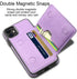 LakiBeibi Case for iPhone 11 with Card Holders, Dual Layer Lightweight Slim Leather Wallet Case Flip Folio Magnetic Lock Protective Case for Apple...