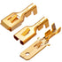 Twidec/150PCS 6.3mm Male Female Spade Connector Quick Splice Crimp Terminals Non Insulated Wire Connector for Electrical Wiring Relay Car Audio Sp...