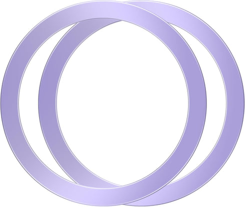 2Pcs Metal Ring Sticker for Pop Socket Magnetic Grip, Magnetic Adapter Adhesive for iPhone, Magsafe Wireless Charger (Purple)...