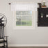 VHC Brands Farmhouse 16"x60" Valance White Rod Pocket Kitchen Window Curtains...