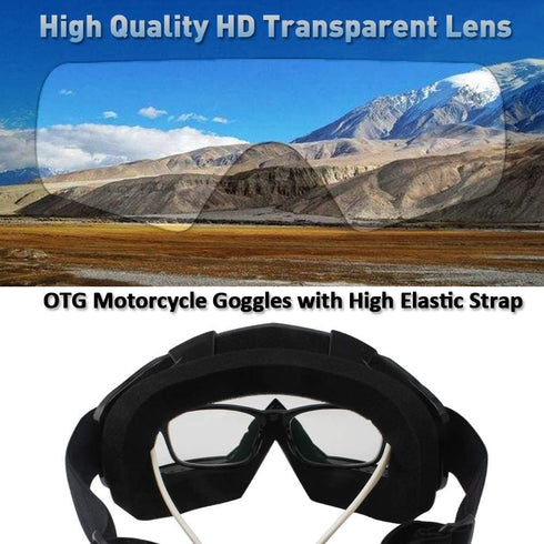 surpassme Motorcycle Goggles UV Protection Ridding Glasses for Motocross Dirt Bike...
