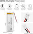 EEMB Lithium Polymer Battery 3.7V 3700mAh 103395 Lipo Rechargeable Battery Pack with Wire JST Connector for Speaker and Wireless Device- Confirm D...