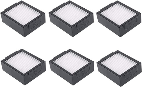 Fuyoda 6 Pack Upright Filters Replacement Compatible with irobot Roomba E&I Series E5(5150) E6(6198) i3(3150) i3+(3550) i4(4150) i4+ i6 i6+(6550) ...