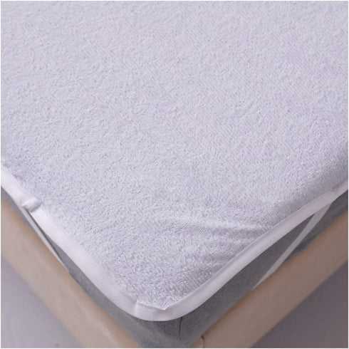 Mattress Topper Protector Pad,Waterproof Breathable Anchor Bands Cotton Mattress Protector Vinyl Free Hotel Quality (Twin)...