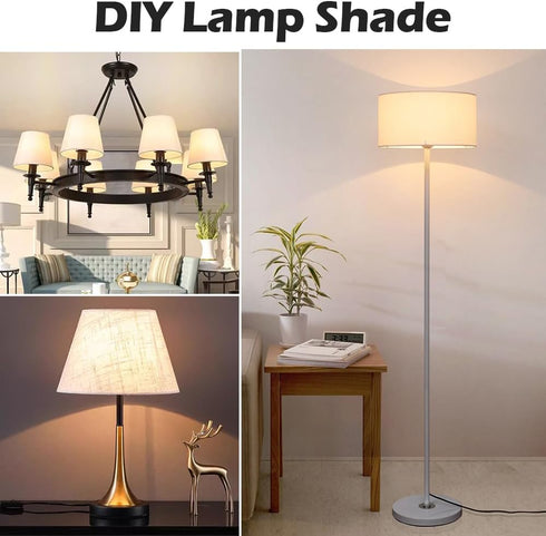 10 Inch Lamp Harp, Gold 2 Set Lamp Harps and Finial, Metal Lamp Shade Harp Holder, DIY Detachable Lampshade Bracket Adapter Hardware, Replacement ...