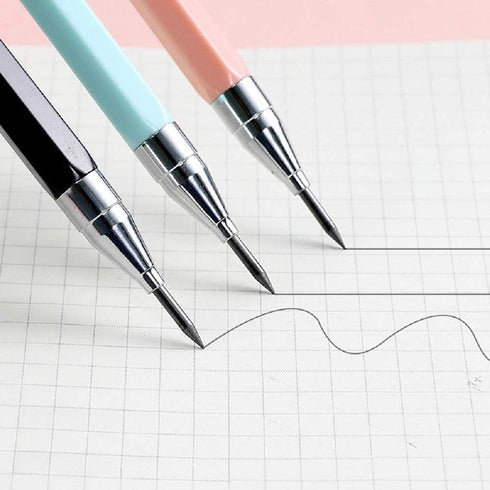 6pcs 2.0mm Mechanical Pencils with 36pcs Black Lead Refills for Student Writing Draft Crafting Drawing Art Sketching Home Office School Supplies...