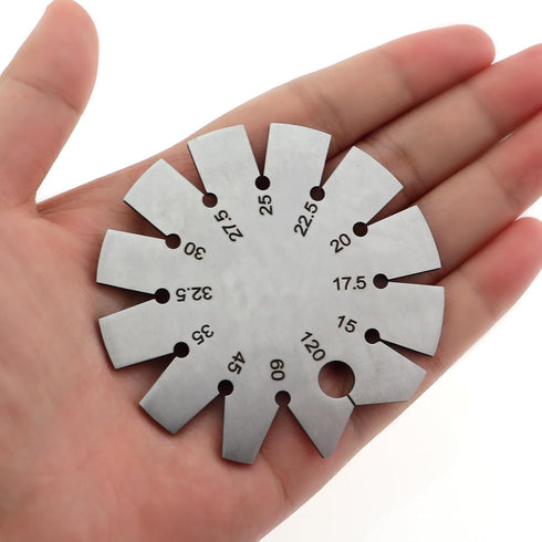 3 Inch Angle Finder Tool Round Blade Angle Finder Stainless Steel Bevel Gauge Silver Axe Angle Gauge Suitable for Woodworking and Machinery Measur...