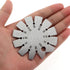 3 Inch Angle Finder Tool Round Blade Angle Finder Stainless Steel Bevel Gauge Silver Axe Angle Gauge Suitable for Woodworking and Machinery Measur...