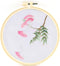 FOXTEMO Embroidery Kit for Beginners Adults, 1 Pack 20CM Embroidery Hoops, Acacia Embroidery Pattern Beginner Embroidery Kit with Needles and Thre...