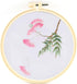 FOXTEMO Embroidery Kit for Beginners Adults, 1 Pack 20CM Embroidery Hoops, Acacia Embroidery Pattern Beginner Embroidery Kit with Needles and Thre...