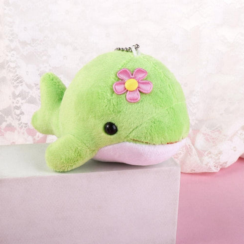 Yellow Mini Stuffed Animal Dolphin Plush Toys Soft Lovely Dolphin Stuffed Keychain Bag Pendants Tiny Ocean Animal Accessories for Keychain Decor S...