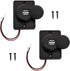 ZUNKOM 2pcs 2 USB Port Car Charger Adapter 12V-24V Power Socket Suitable for Motorbike Car Boat ATV UTB Camper Caravens etc......