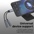 MMOBIEL USB-C to Dual 3.5mm Aux Audio Headphone Splitter 32 Bit Type-C to Dual 3.5mm Female Headphone Audio Jack Adapter for iPhone 15, iPad Air/P...