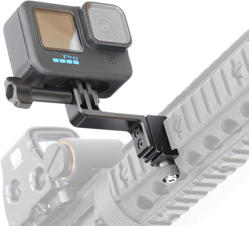 SEASKY GM02 Aluminum Metal Gun/Airsoft Picatinny Rail Mount Bracket Adapter Holder for Gopro Hero 12/11/10/9 DJI Action 4/3/2 Insta360 Go 3 Sports...