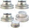obmwang 4 Pack of Stainless Steel Mason Jar Shaker Lids Caps for Cocktail,Dredge Flour,Mix Spices,Sugar, Salt, Peppers and More or Shake Drinks Co...