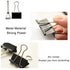 100 Pack Small Binder Clips 0.75 Inch, Small Binder Clips Micro Clips Paper Clamps for Office and Home Supplies, Black...