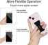 Phone Grip Holder for Hand, Universal Finger Strap Phone Holder, Finger Selfie Grip Compatible with Most Smartphones (PU Black) - 2Pack...