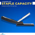 1InTheOffice Half Strip Stapler, Heavy Duty Desk Stapler, Office Stapler, Black, 20 Sheets Capacity, 3 Pack...