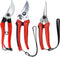 YAMATIC Garden Pruning Shears 3 Pack, 2 Bypass Pruners 1 Pruning Snip, Straight Garden Scissors with Sharp Blade, Heavy Duty Garden Clippers Hand ...
