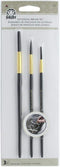 FolkArt Three Pack Lettering Paint Brush Set...