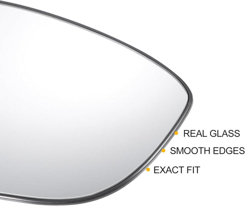 X AUTOHAUX Car Rearview Right Passenger Side Mirror Glass Replacement W/Backing Plate Non-heated White Glass for Honda Accord 2018-2022...