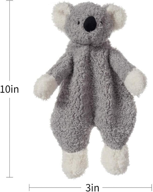 Apricot Lamb Stuffed Animals Security Blanket Gray Koala Infant Nursery Character Blanket Luxury Snuggler Plush(Gray Koala, 10 Inches)...