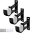 Gudui Curtain Rod Bracket 3 Pack, Heavy Duty Curtain Rod Holders Hooks for Wall Curtain Rod Hangers Supports for 1 inch Drapery Rod, Black...